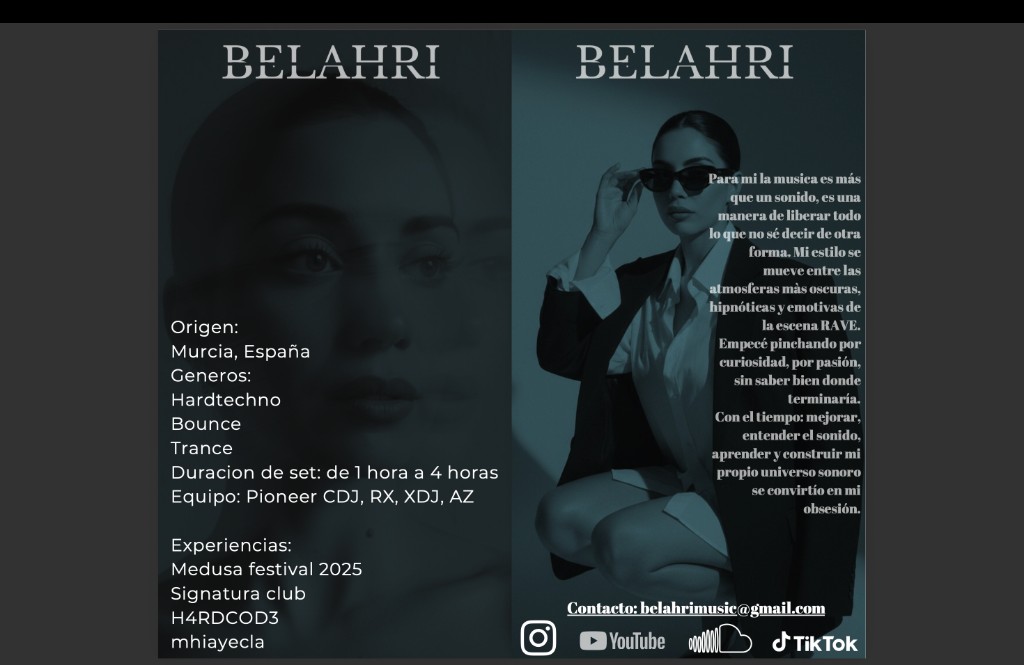 Press kit de BELAHRI